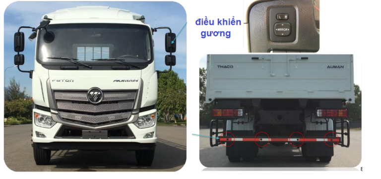 [TPHCM] Xe tải Auman C240 15 tấn - Xe tải Thaco Auman 3 chân C240