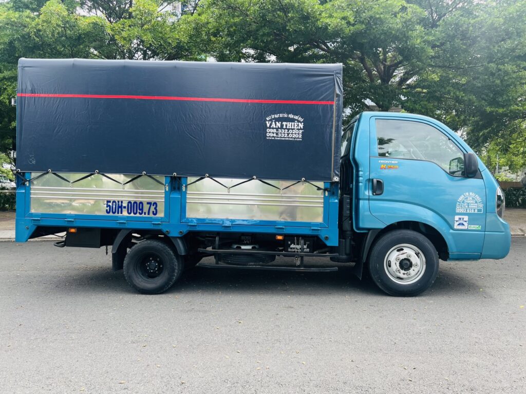 Bán xe tải Kia K250 2.49 tấn thùng mui bạt 5 bửng mở